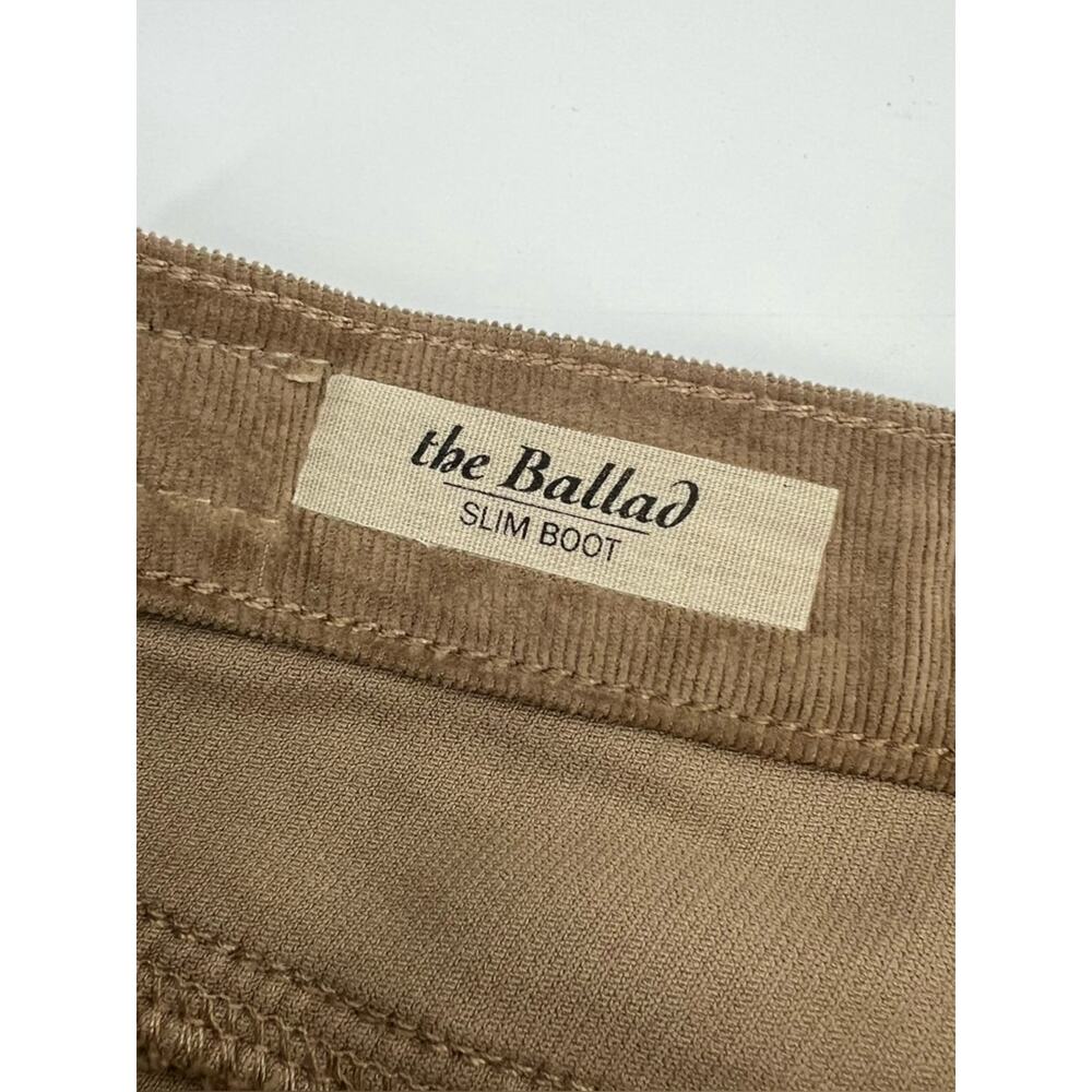 NWT AG the ballad slim boot cut pants corduroy sz 27 oxe tan - Picture 4 of 7